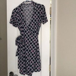 Tracy Negoshian Nautical wrap dress
